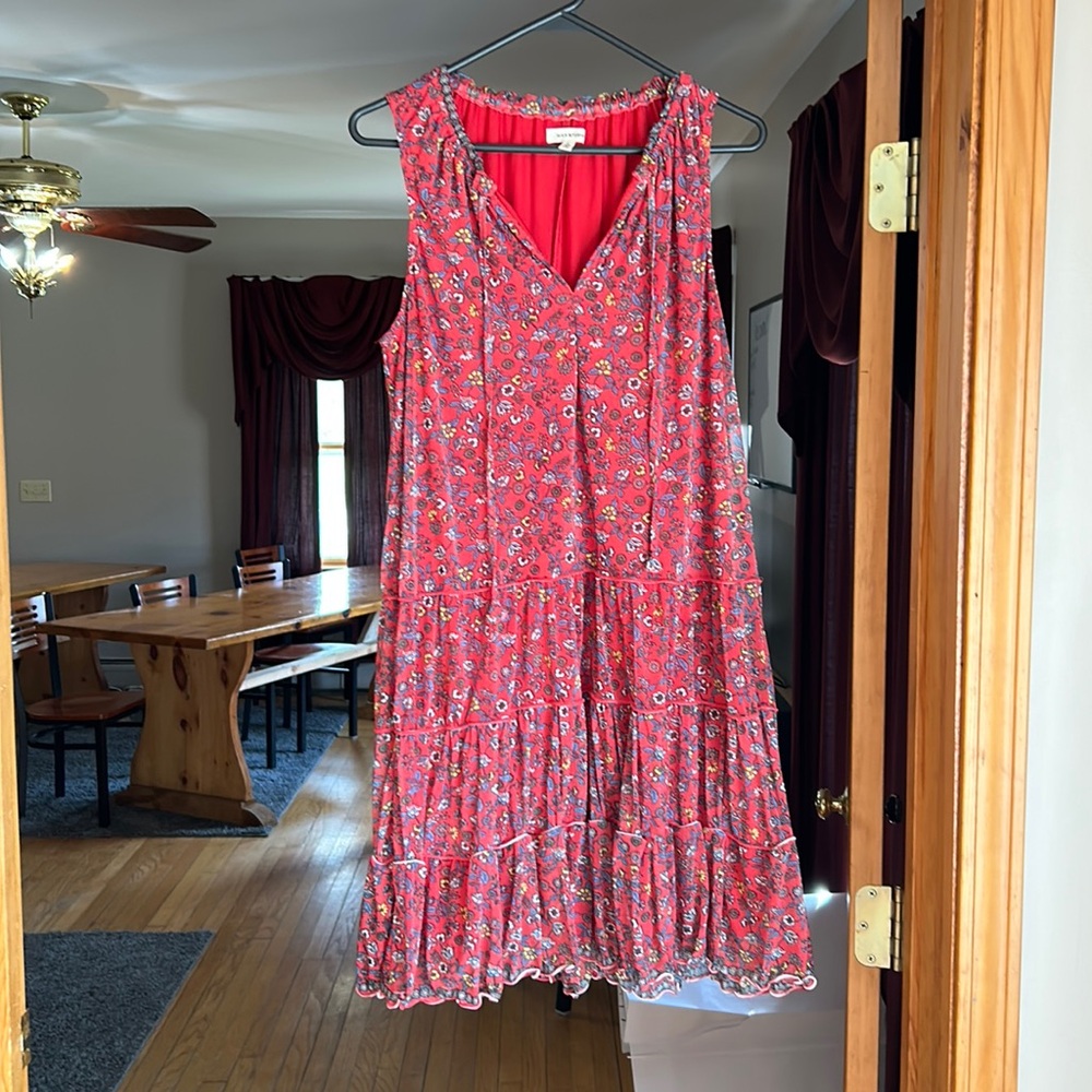 Max Studio floral sun dress size large
